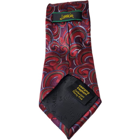 Jerry J. Garcia 100% Silk Emerging Elephant Collection Neck Tie Grateful Dead - Picture 5 of 6
